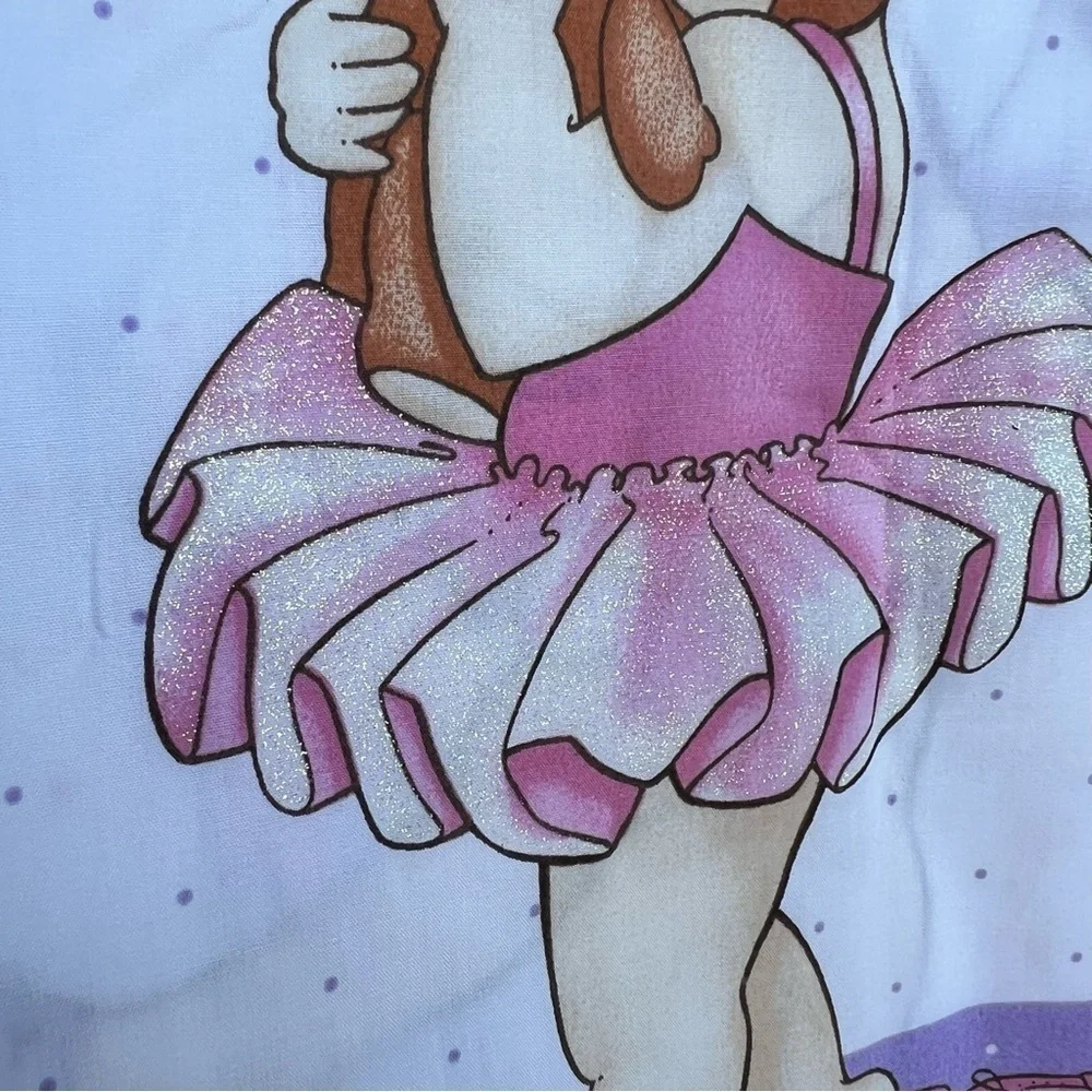 Daisy Kingdom Ballerina Babies #4342 4 Block Pillow Panel Glitter Pastel 36x46